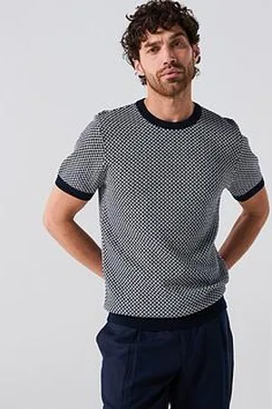 Very Man Textured Knitted T-Shirt