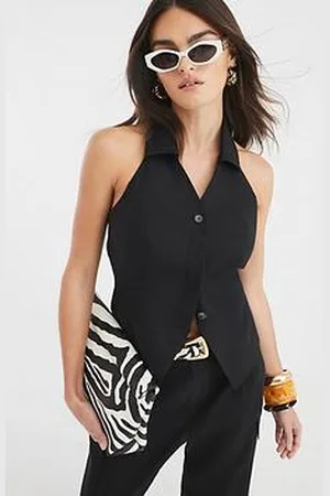 River Island Linen Halter Top