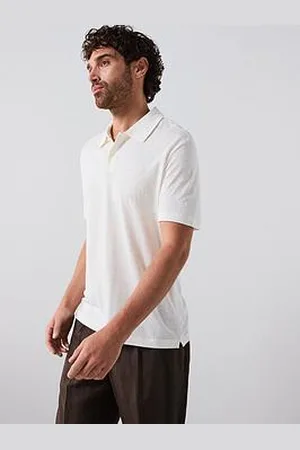 MANGO Amberes Smart Linen Blend Polo Shirt
