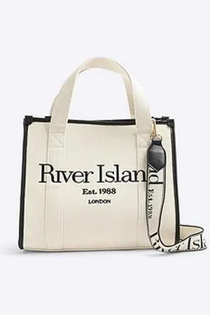 River Island Medium Embroidered Tote