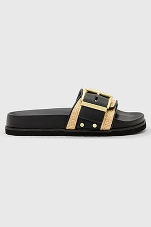 AllSaints Ellie Raffia Slider