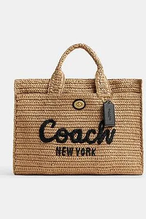 Coach Straw Cargo Tote