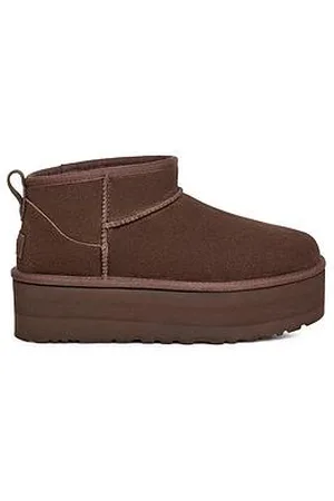 UGG Womens Classic Ultra Mini Platform Boots - Burnt Cedar