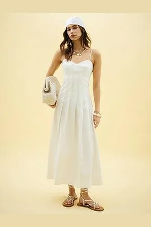 River Island Sleeveless Strappy Corset Midi Dress