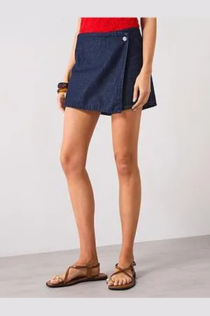 MANGO Denim Skort