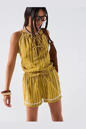 Very Stripe Tie Front Blouse Co-Ord