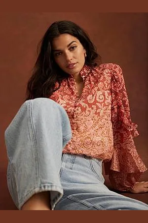 mint&berry Geo Print Top