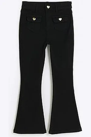 River Island Girls Front Pocket Flare Jeans