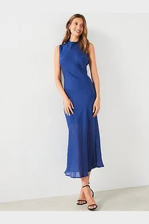 MANGO High Neck Midi Dress
