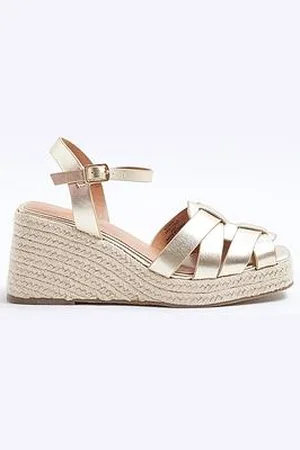 River Island Woven Wedge Sandals