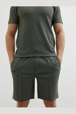 River Island Slim Fit Jacquard Jersey Shorts