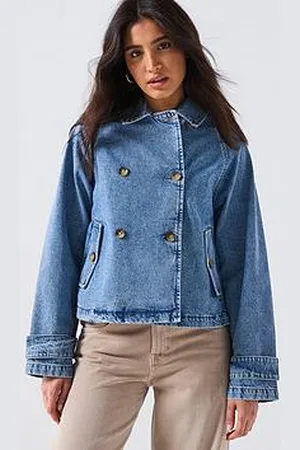 ONLY Short Denim Trench Jacket