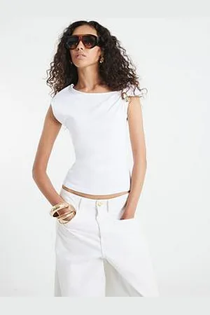River Island Short Sleeve Drape Trim T-Shirt