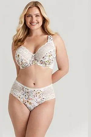Miss Mary Fauna Floral Underwired Bra - Champagne