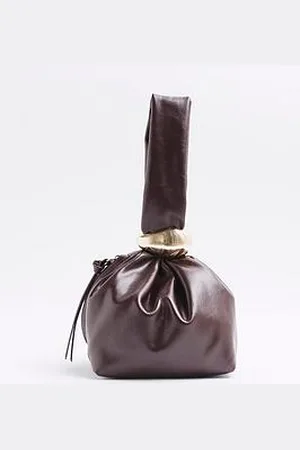 River Island Metal Grab Bag - Dark