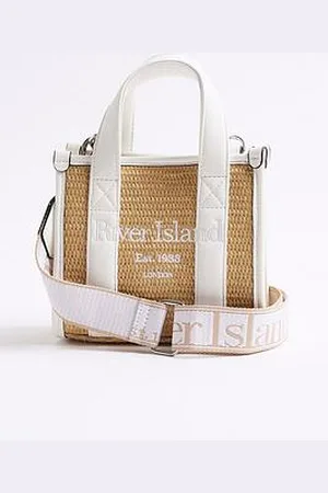 River Island Mini Raffia Embossed Tote Bag