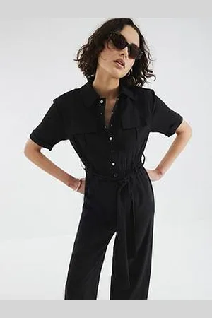 River Island Belted Utility Jumpsuit