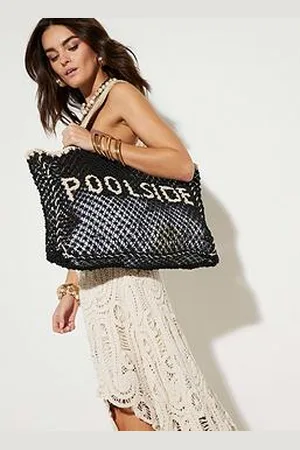 River Island Crochet Beach Bag