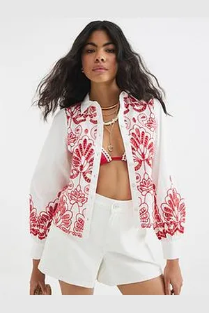 River Island Cutwork Detail Shirt