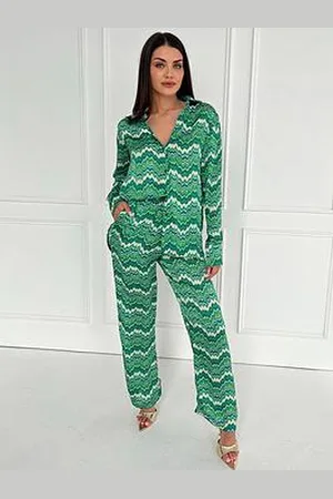 Ax Paris Abstract Printed Trousers