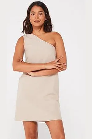 JJXX One Shoulder Linen A-Line Mini Dress