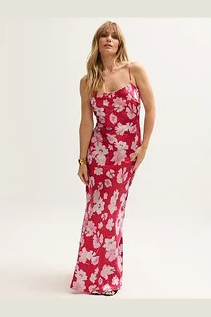 Lily & Lionel Roxy Spaghetti Strap Savannah Print Maxi Dress