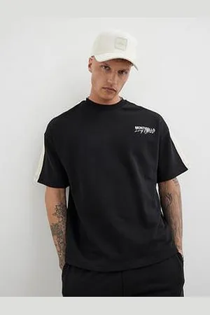 River Island Monticello Graphic Taped T-Shirt