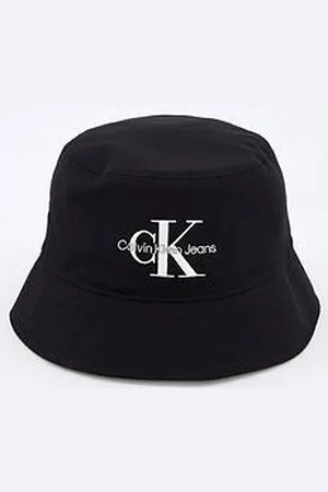 Calvin Klein Mono Logo Embroidered Bucket Hat