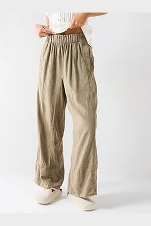 Free People Days End Linen Pull On Trouser