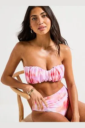 Very Ruched Bandeau Detachable Top