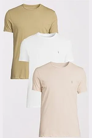 AllSaints All Saints Tonic 3 Packs Short Sleeve T-Shirts - Neutral