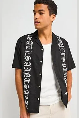 AllSaints All Saints Scripture Short Sleeve Casual Shirt