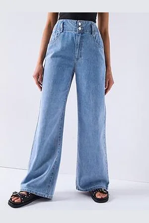 Very Soft Denim Wide Leg Jeans