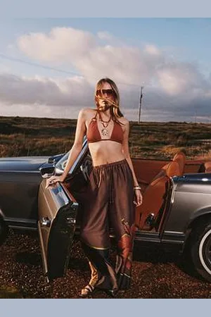 River Island Printed Beach Trousers