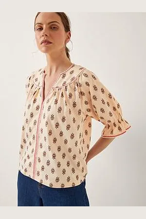 Monsoon Laurie Print Jersey Top
