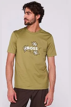 HUGO BOSS C-Thompson 121 Embroidered Floral Regular Fit T-Shirt