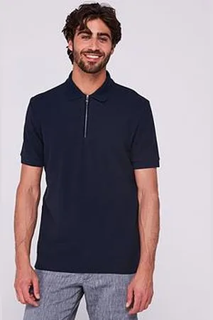 HUGO BOSS H-Paras 120 Regular Fit 1/4 Zip Polo Shirt