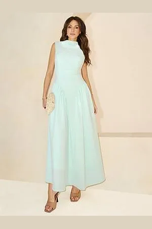Michelle Keegan Pleated Corset Sleeveless Dress