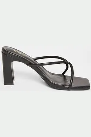 Quiz Twist Front Strappy Block Heels