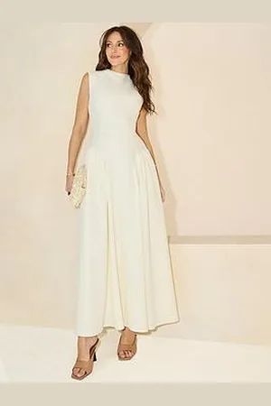 Michelle Keegan Pleated Corset Sleeveless Dress