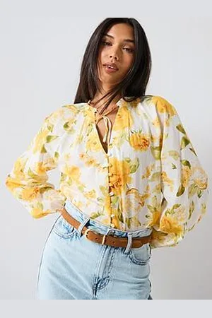 MANGO Floral Blouse