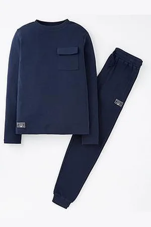 Very Boys Waffle Pocket Top And Jog Set