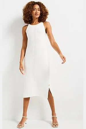 Barbour Dakota Knitted Midi Dress - Cream