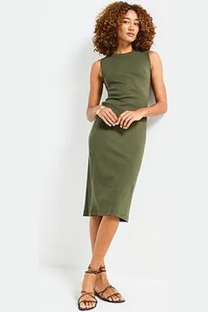 Barbour Hadfield Midi Dress - Khaki
