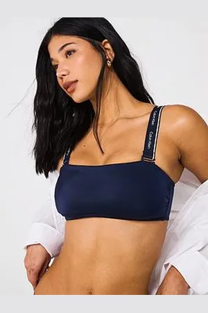 Calvin Klein Logo Strap Bandeau Bikini Top