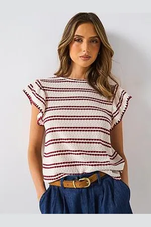 Very Stripe Textured Top