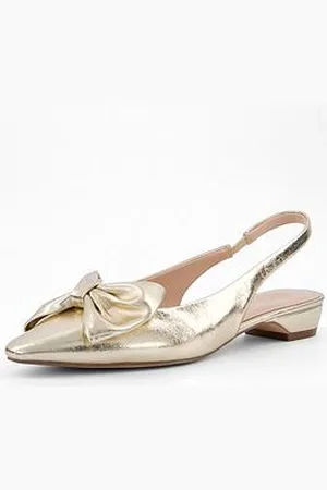 Very Sling Back Pointed Ballet With Bow