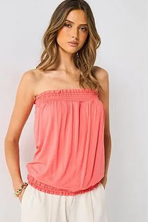 Everyday Basic Bubble Hem Bandeau Top
