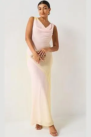 Very Ombre Cowl Neck Midi Dress