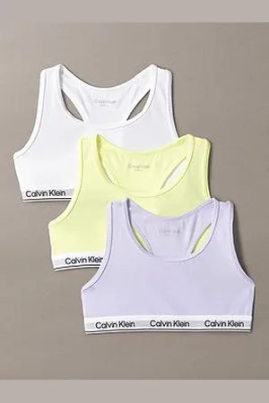 Calvin Klein Girls 3 Pack Modern Cotton Bralette